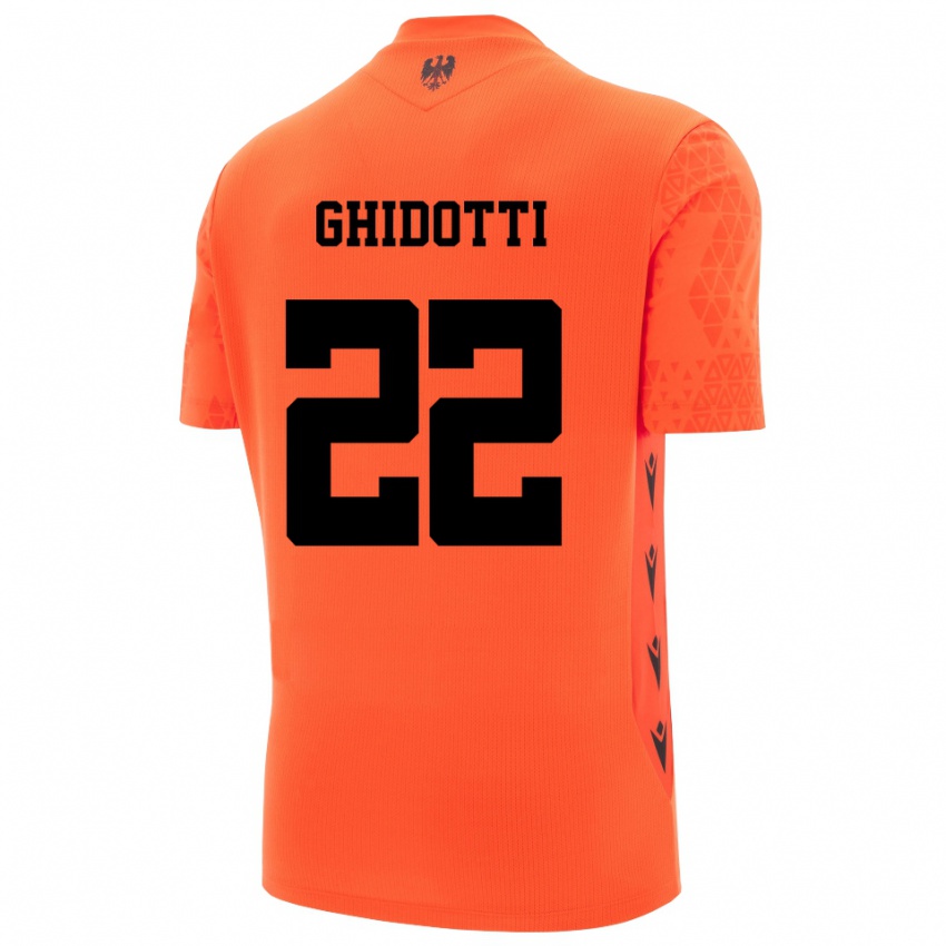 גברים סימונה גידוטי #22 שחור כתום כהה חולצת שוער 2025/26 חולצה קצרה