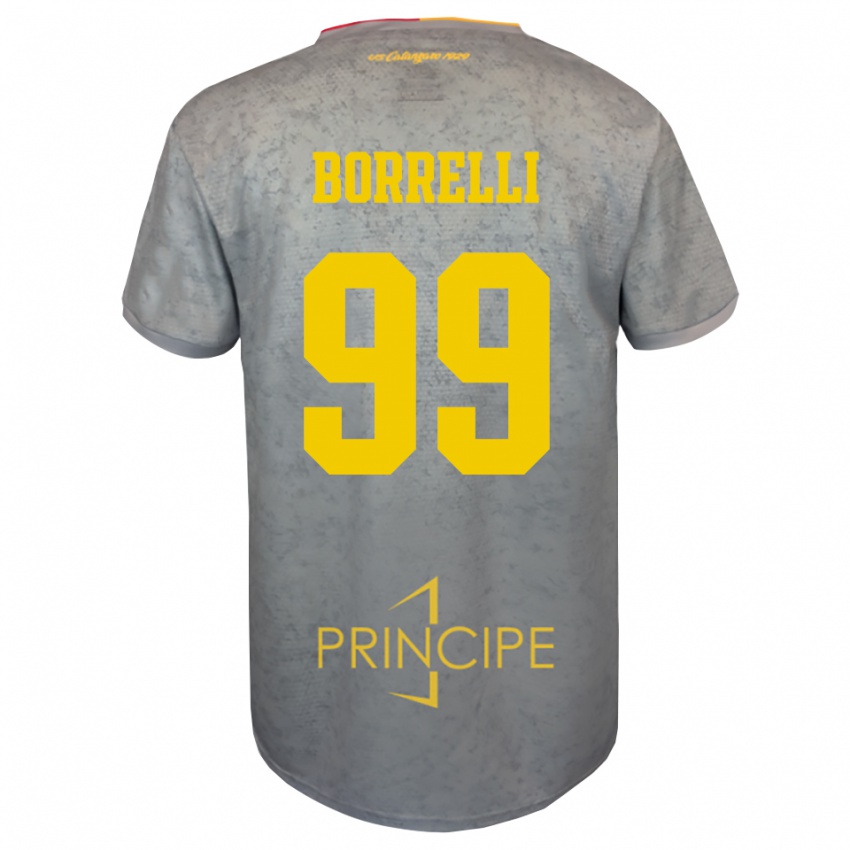 גברים Edoardo Borrelli #99 חום כסף חול חולצת שוער 2025/26 חולצה קצרה