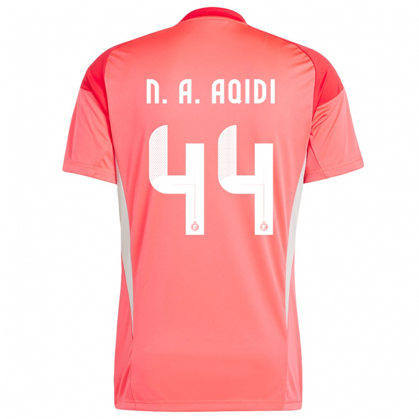 גברים נוואף אלעקידי #44 לבן צהוב כתום חולצת שוער 2025/26 חולצה קצרה