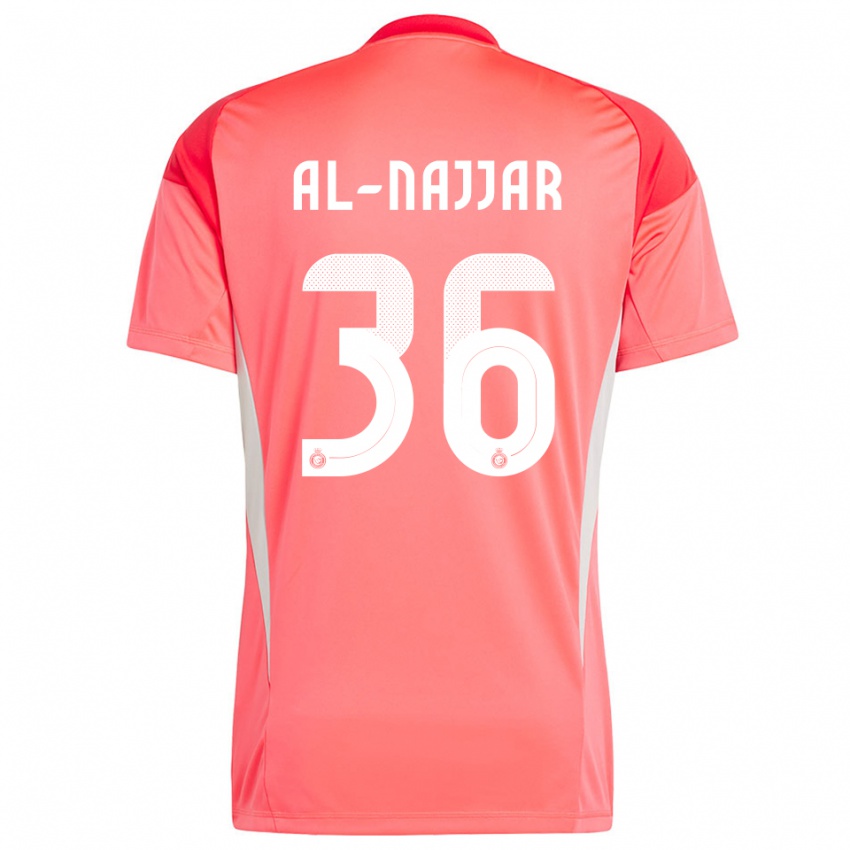 גברים רחד אל-נג׳אר #36 לבן צהוב כתום חולצת שוער 2025/26 חולצה קצרה