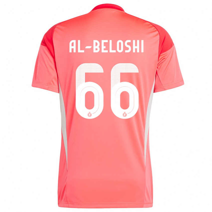 גברים Reem Al-Beloshi #66 לבן צהוב כתום חולצת שוער 2025/26 חולצה קצרה