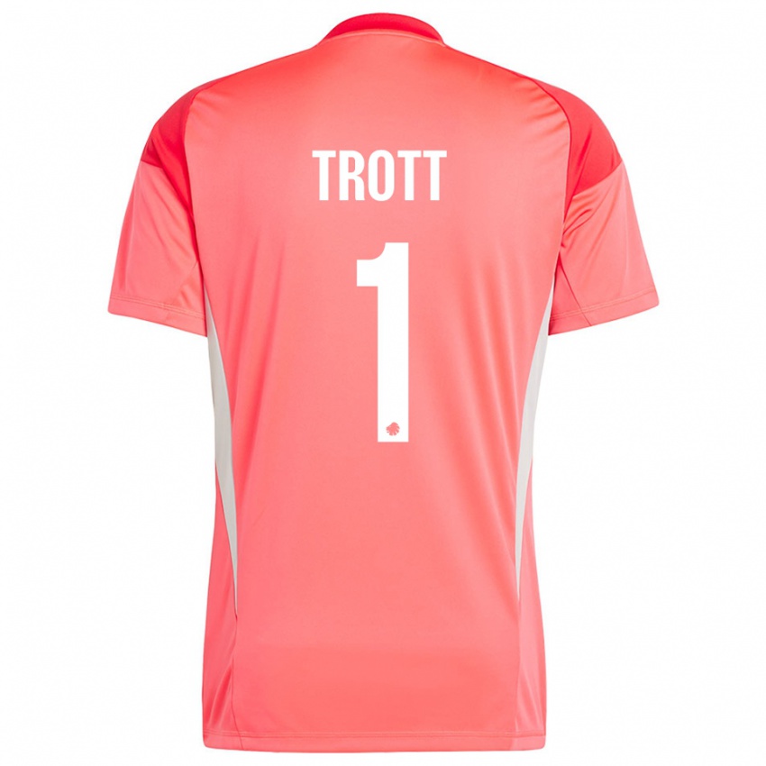 גברים ניית׳ן טרוט #1 לבן אדום חולצת שוער 2025/26 חולצה קצרה