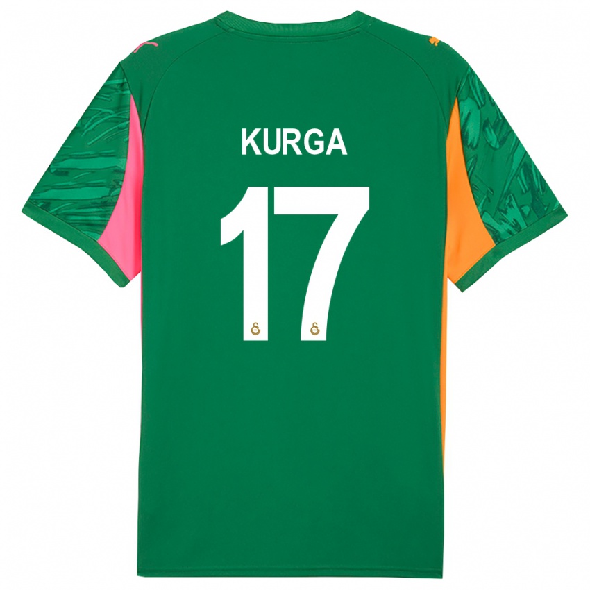 גברים האנדן קורגה #17 ורוד ירוק כתום חולצת שוער 2025/26 חולצה קצרה