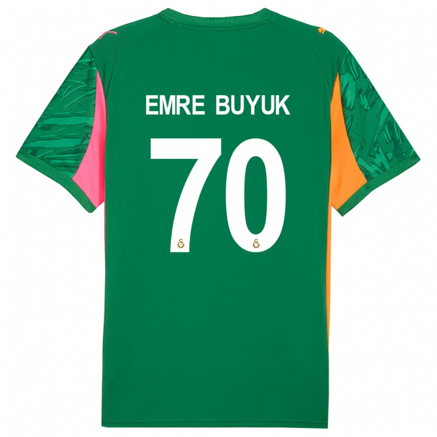 גברים אנס אמר ביוק #70 ורוד ירוק כתום חולצת שוער 2025/26 חולצה קצרה