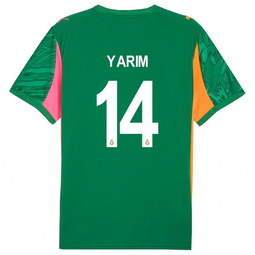 גברים Esra Yarım #14 ורוד ירוק כתום חולצת שוער 2025/26 חולצה קצרה