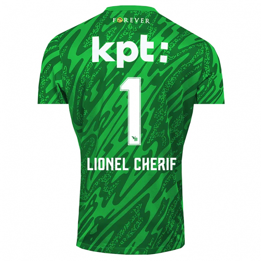 גברים Kader Cherif #1 לבן ירוק חולצת שוער 2025/26 חולצה קצרה