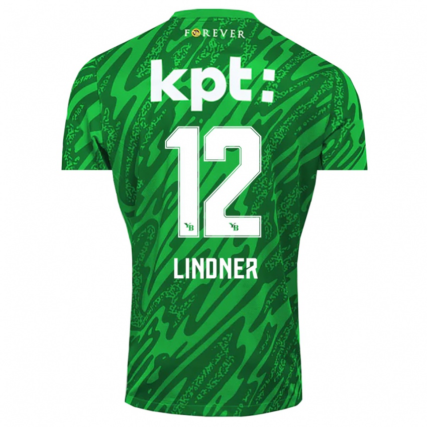 גברים היינץ לינדנר #12 לבן ירוק חולצת שוער 2025/26 חולצה קצרה