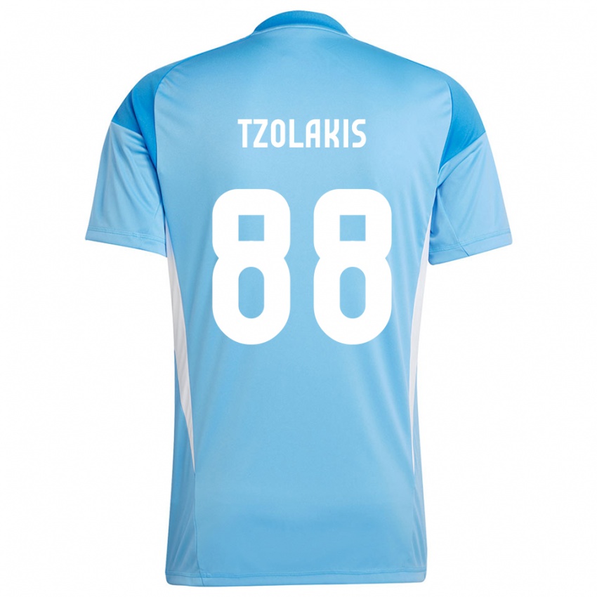 גברים קונסטנטינוס צולקיס #88 כתום לבן חולצת שוער 2025/26 חולצה קצרה