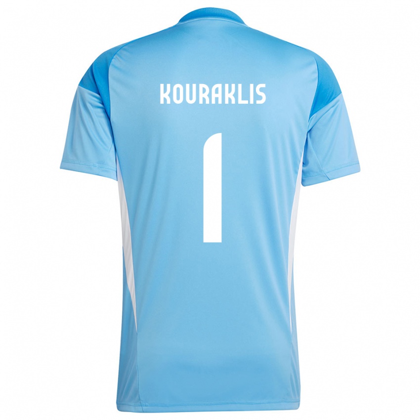 גברים גאורגיוס קורקליס #1 כתום לבן חולצת שוער 2025/26 חולצה קצרה