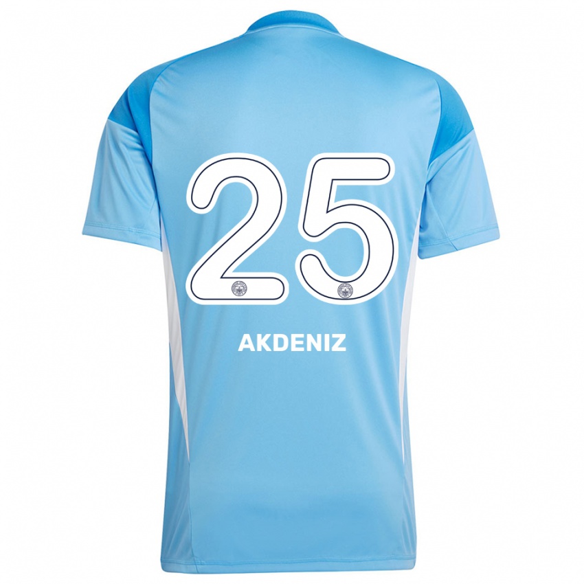 גברים Zeynep Akdeniz #25 לבן כחול רויאל חולצת שוער 2025/26 חולצה קצרה