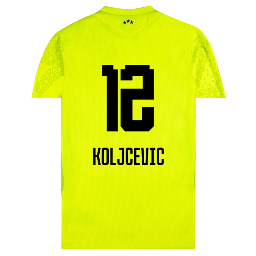 גברים Danilo Koljcevic #12 שחור אפור עמום חולצת שוער 2025/26 חולצה קצרה