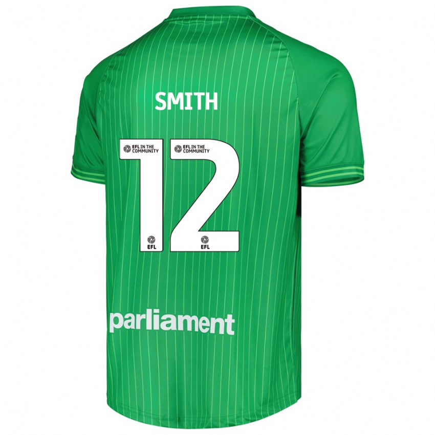 גברים Jackson Smith #12 ירוק ליים חולצת שוער 2025/26 חולצה קצרה