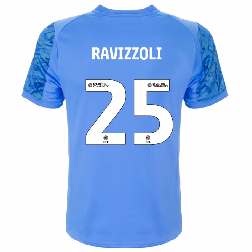 גברים פרנקו רוויסולי #25 כחול דודג'ר חולצת שוער 2025/26 חולצה קצרה