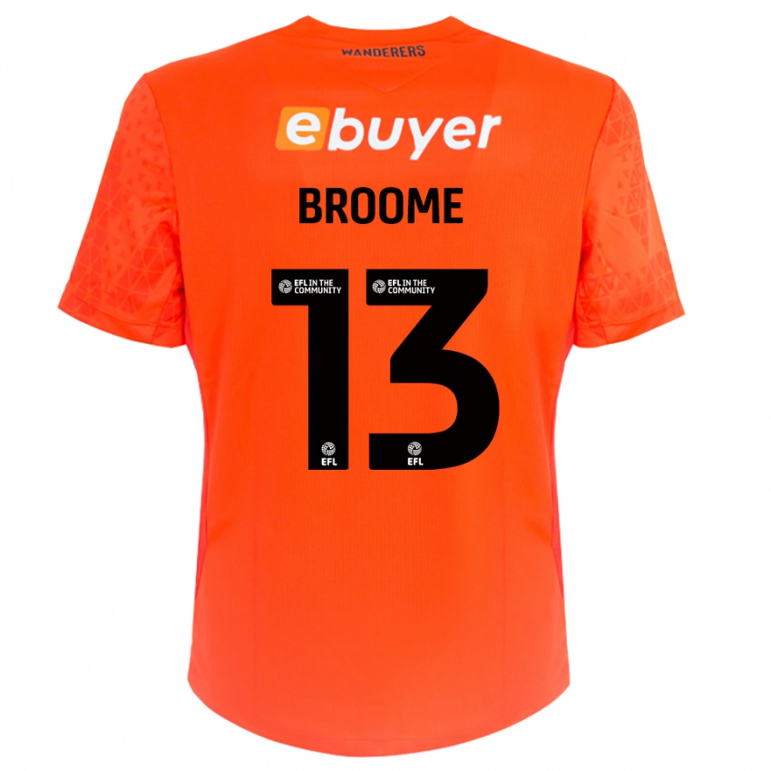 גברים ניית׳ן ברום #13 שחור כתום חולצת שוער 2025/26 חולצה קצרה