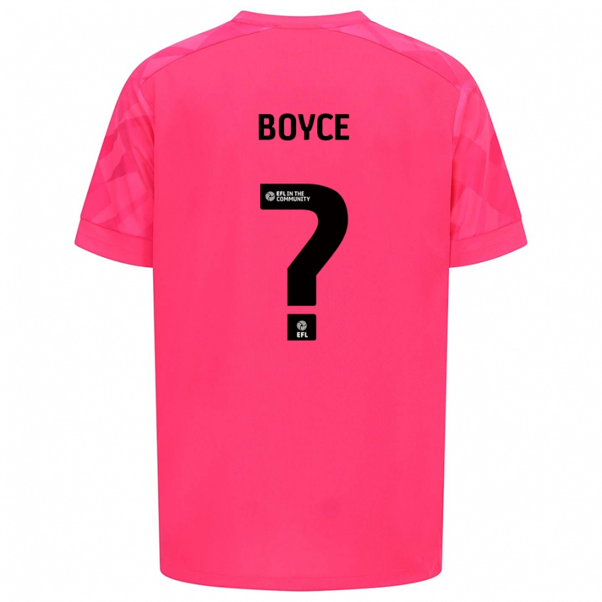 גברים Oliver Boyce #0 ורוד רוז חולצת שוער 2025/26 חולצה קצרה