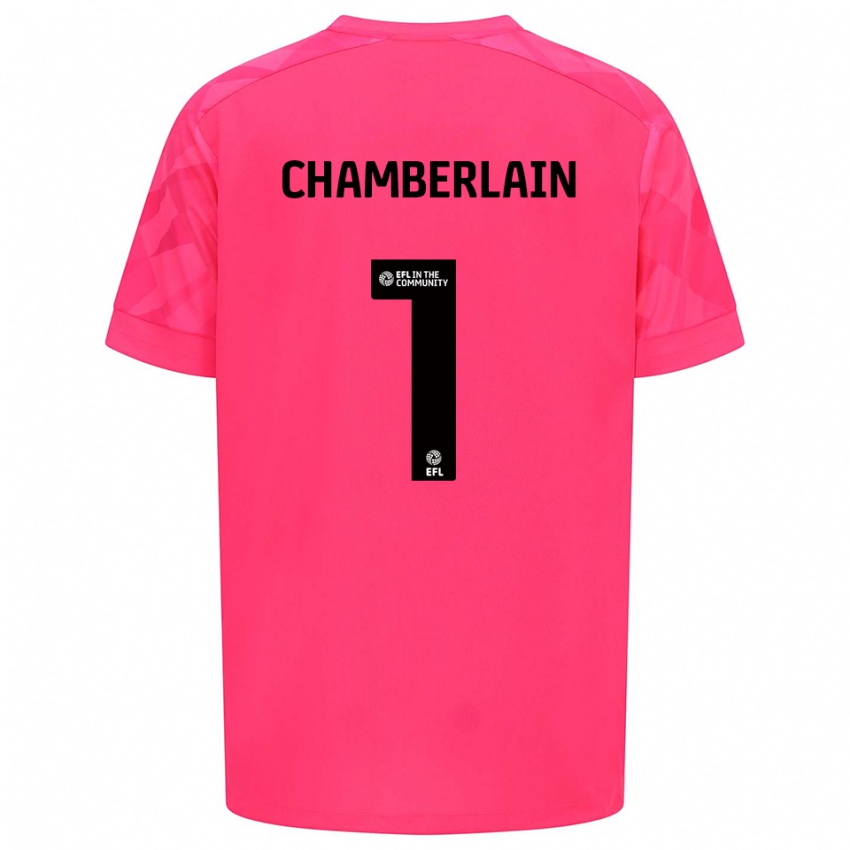 גברים סרין צ׳מברליין #1 ורוד רוז חולצת שוער 2025/26 חולצה קצרה