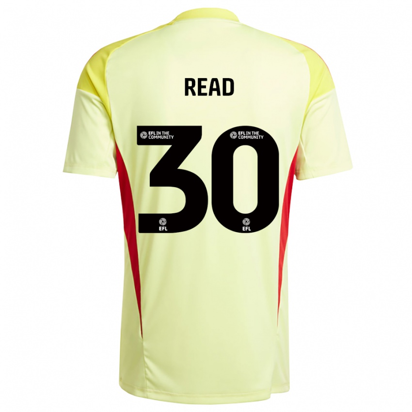 גברים ז׳סמין ריד #30 צהוב בהיר חולצת שוער 2025/26 חולצה קצרה