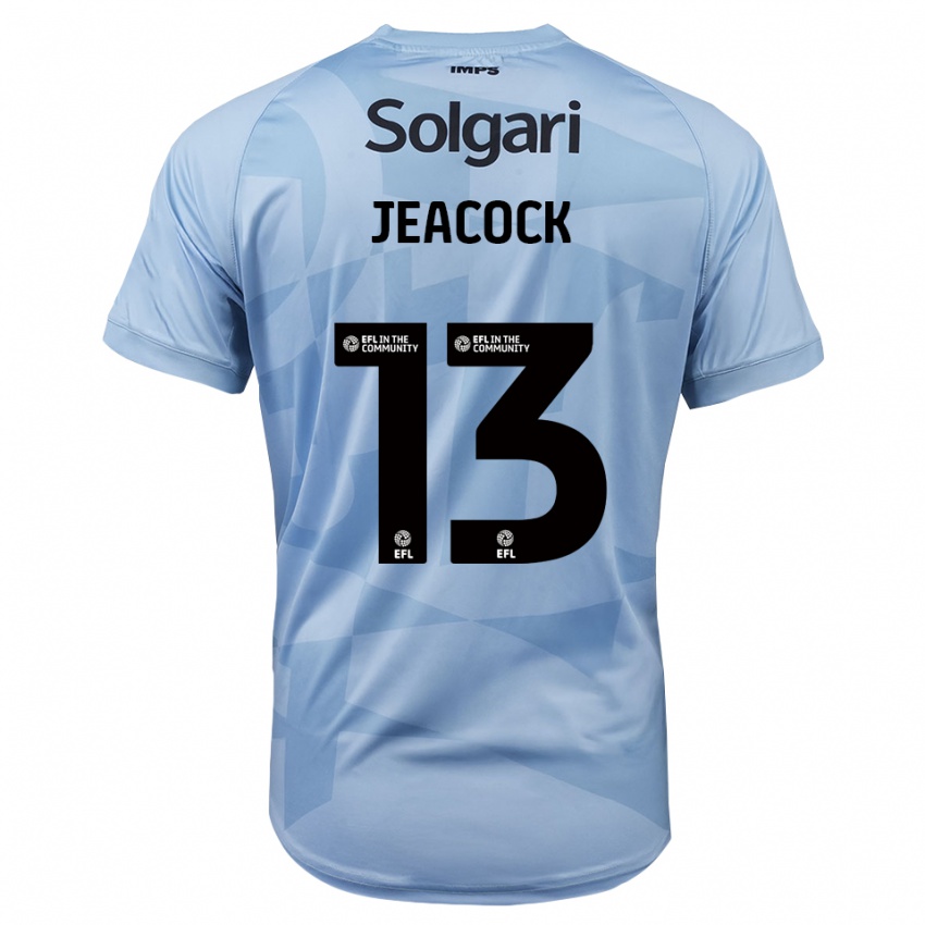 גברים זאק ג'יקוק #13 כחול שמיים בהיר חולצת שוער 2025/26 חולצה קצרה