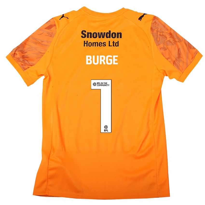 גברים לי ברג' #1 שחור כתום חולצת שוער 2025/26 חולצה קצרה