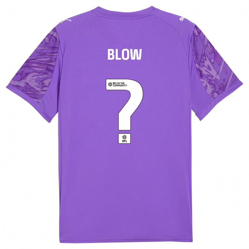 גברים Hayden Blow #0 סגול לבן חולצת שוער 2025/26 חולצה קצרה