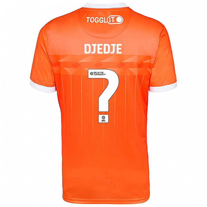 גברים Eterne Djedje #0 לבן כתום חולצת שוער 2025/26 חולצה קצרה