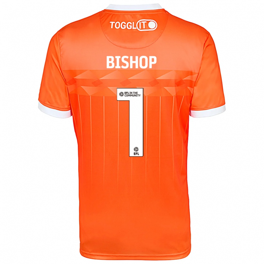 גברים ניית׳ן בישופ #1 לבן כתום חולצת שוער 2025/26 חולצה קצרה