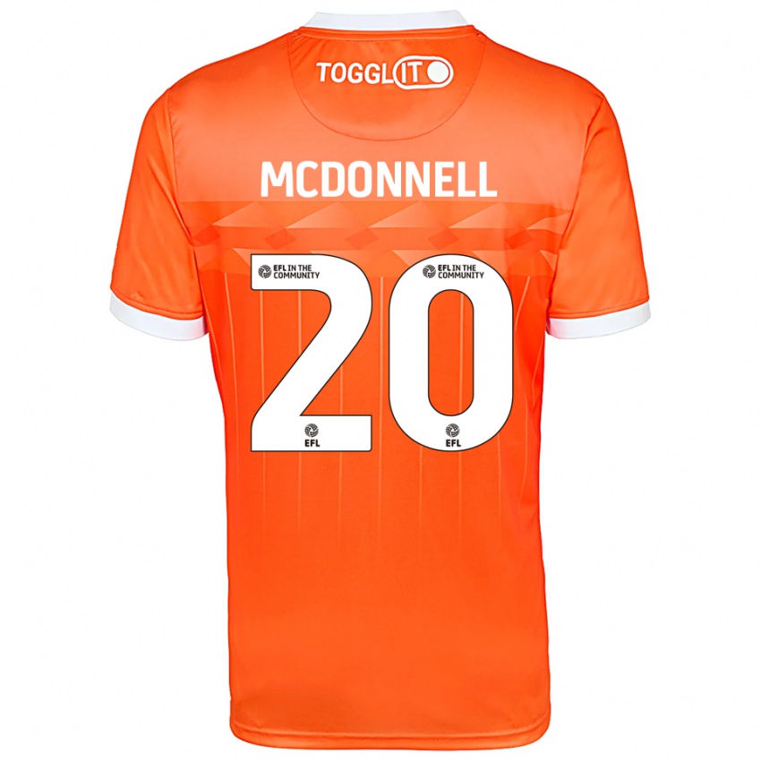 גברים Joe McDonnell #20 לבן כתום חולצת שוער 2025/26 חולצה קצרה