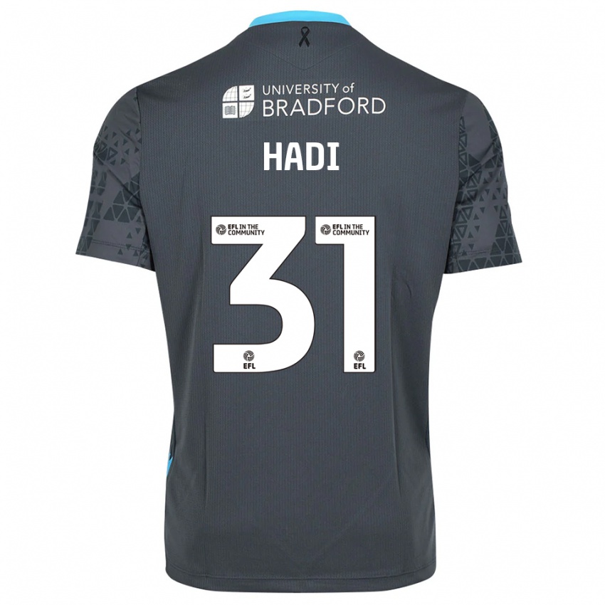 גברים זכריה האזים האדי #31 אפור שחור חולצת שוער 2025/26 חולצה קצרה