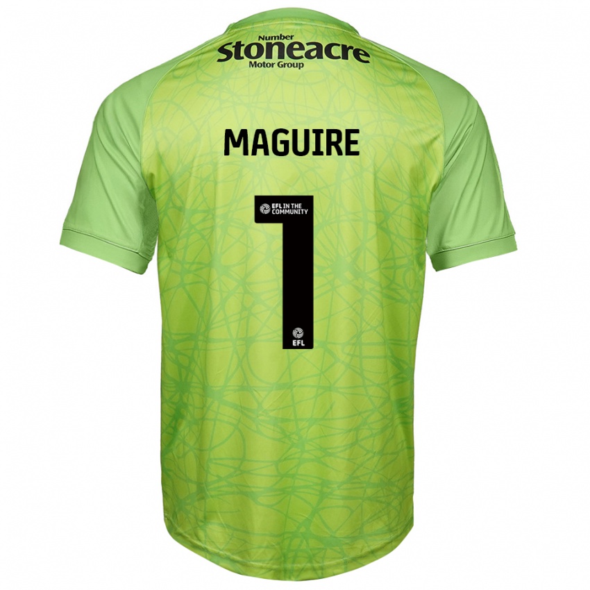 גברים Imogen Maguire #1 ירוק בהיר חולצת שוער 2025/26 חולצה קצרה