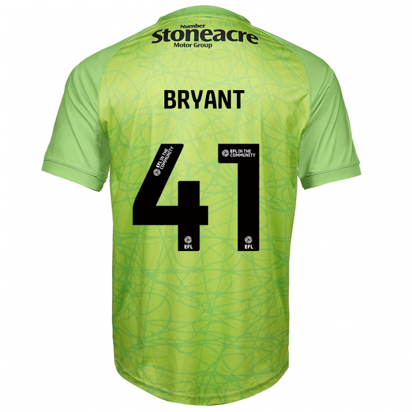 גברים Jacob Bryant #41 ירוק בהיר חולצת שוער 2025/26 חולצה קצרה