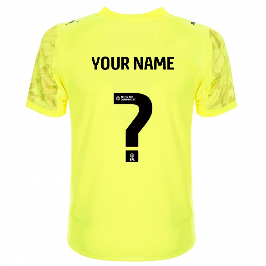 גברים סטוקפורט קאונטי שחור צהוב חולצת שוער 2025/26 חולצה קצרה