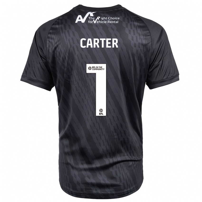 גברים Phoebe Carter #1 שחור לבן חולצת שוער 2025/26 חולצה קצרה