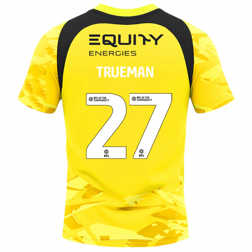 גברים קונאל טראמן #27 אפור צהוב בהיר חולצת שוער 2025/26 חולצה קצרה