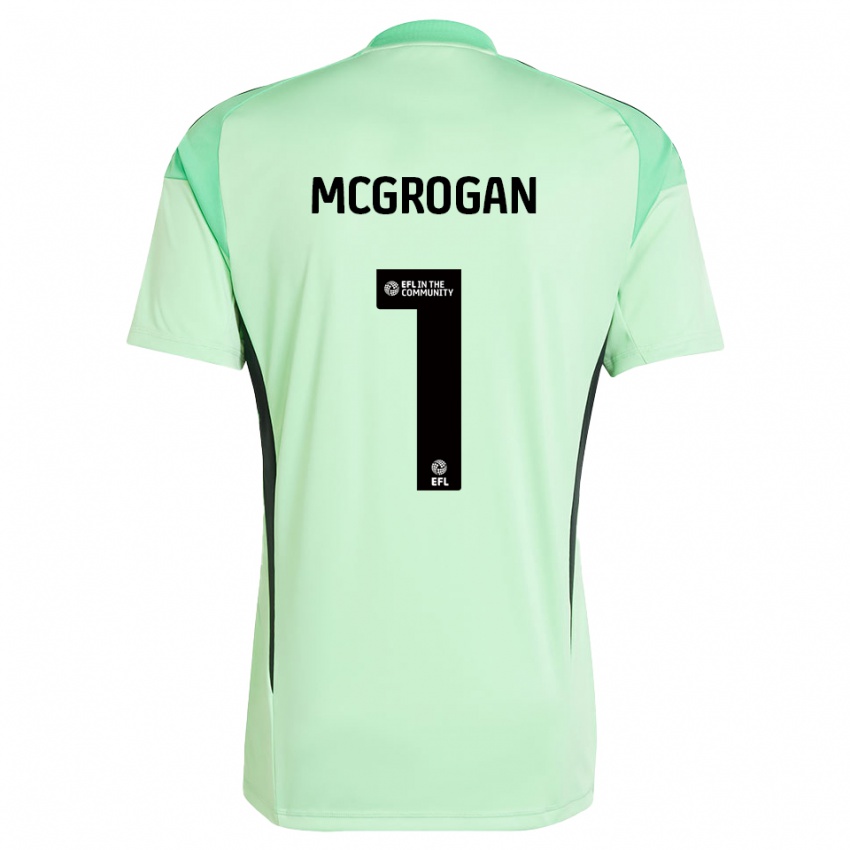 גברים אמילי מקגרוגאן #1 שחור ירוק בהיר חולצת שוער 2025/26 חולצה קצרה