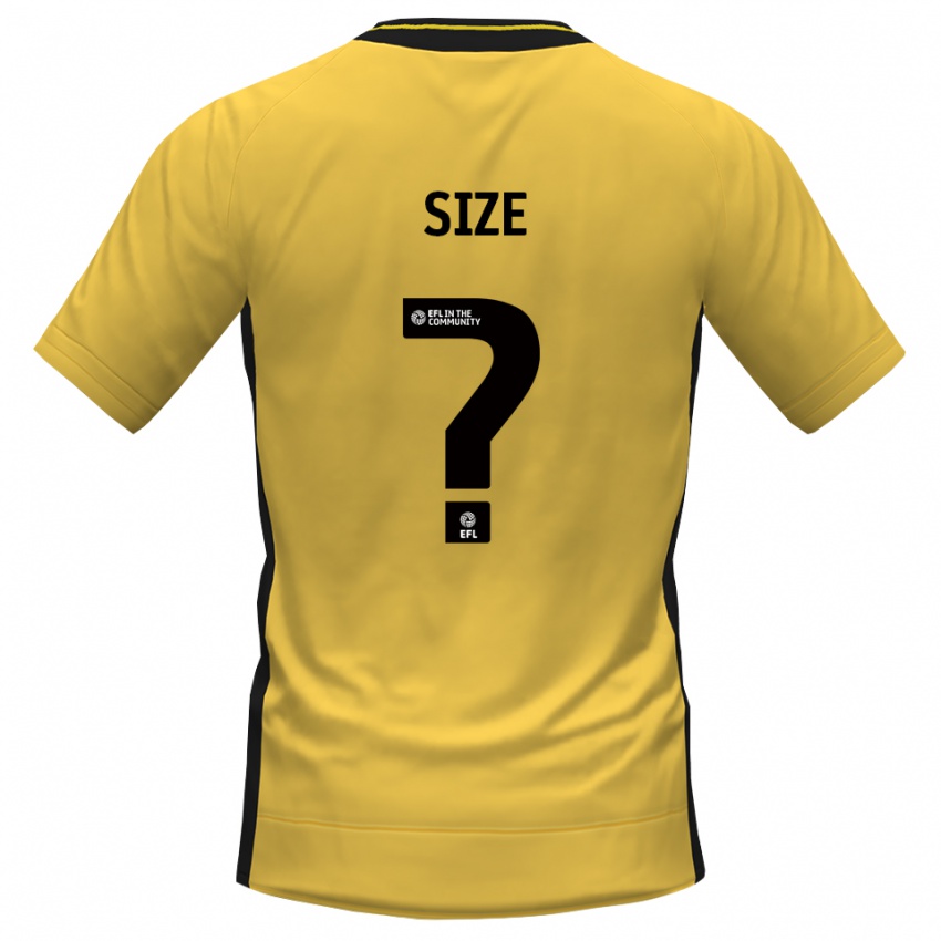 גברים Amelia Size #0 שחור צהוב חולצת שוער 2025/26 חולצה קצרה