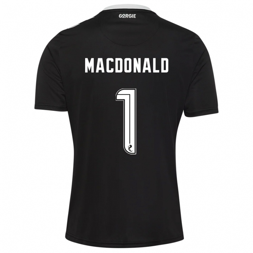 גברים Jamie MacDonald #1 בורדו כהה חולצת שוער 2025/26 חולצה קצרה