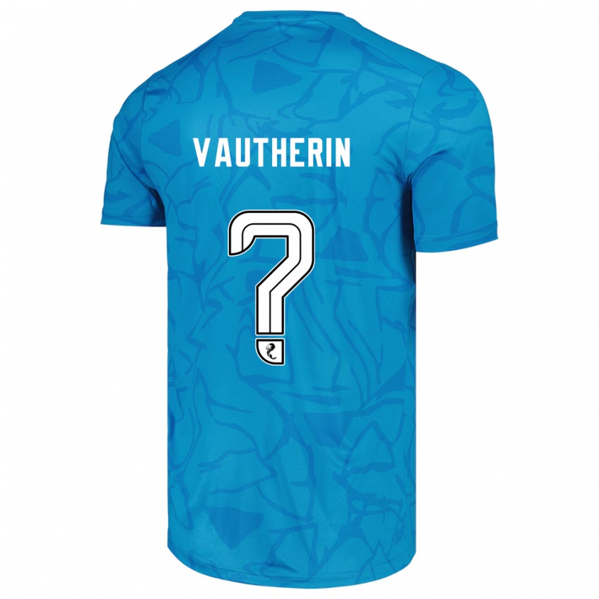 גברים Sam Vautherin #0 לבן כחול חולצת שוער 2025/26 חולצה קצרה