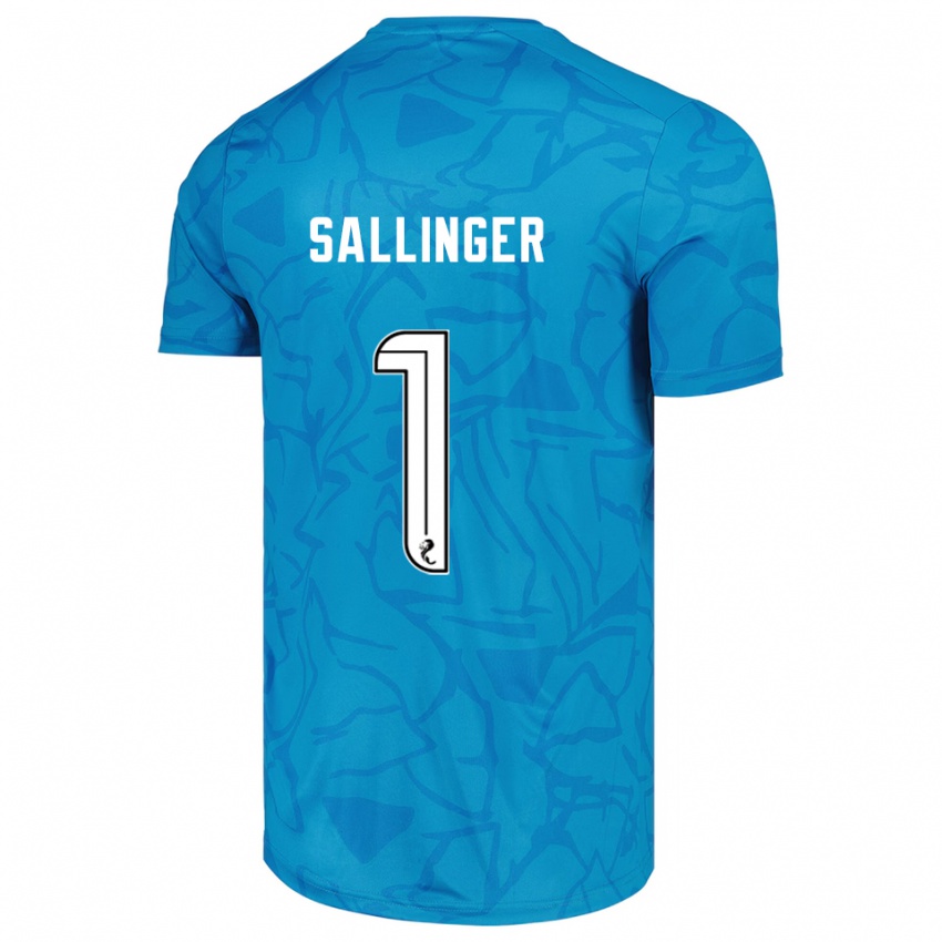 גברים רפאל זלינגר #1 לבן כחול חולצת שוער 2025/26 חולצה קצרה