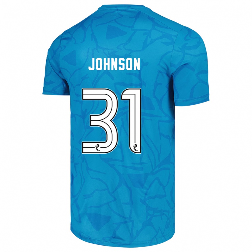 גברים מוראי ג'ונסון #31 לבן כחול חולצת שוער 2025/26 חולצה קצרה