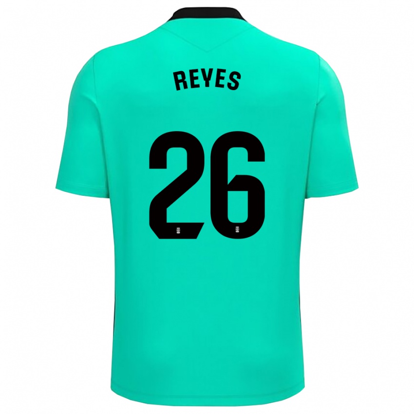 גברים Jhafets Reyes #26 ירוק שחור חולצת שוער 2025/26 חולצה קצרה