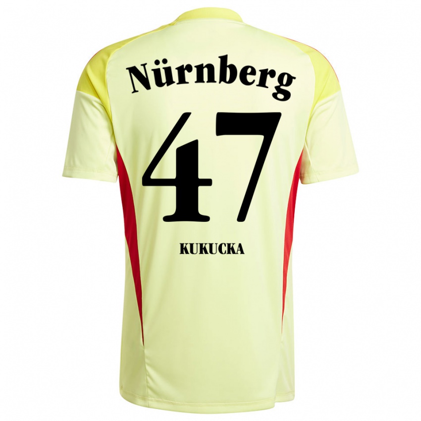 גברים מיכל קוקוצ'קה #47 צהוב שחור חולצת שוער 2025/26 חולצה קצרה