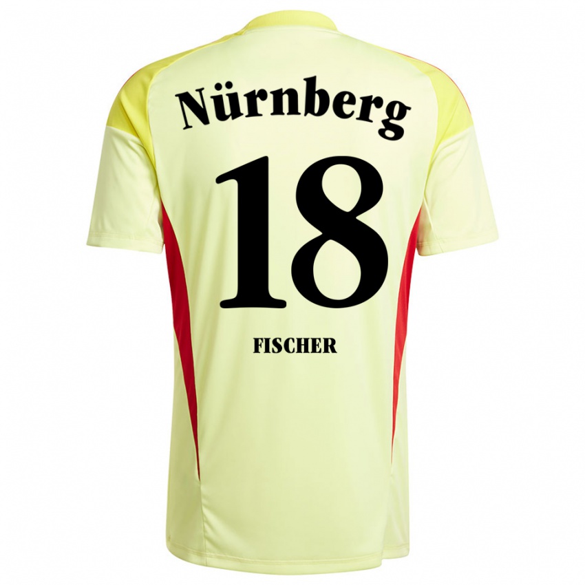 גברים Jonas Fischer #18 צהוב שחור חולצת שוער 2025/26 חולצה קצרה