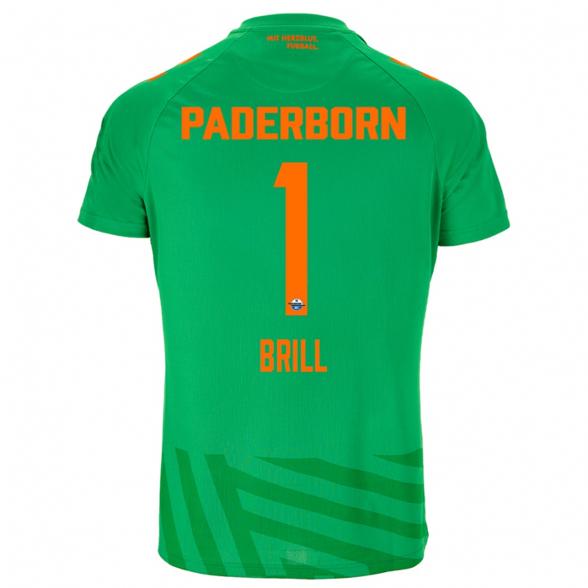 גברים Moritz Brill #1 ירוק כתום חולצת שוער 2025/26 חולצה קצרה