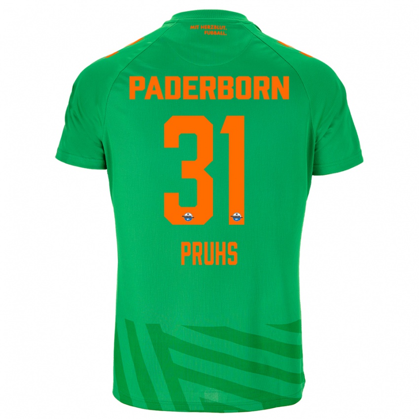 גברים פלוריאן פרוס #31 ירוק כתום חולצת שוער 2025/26 חולצה קצרה