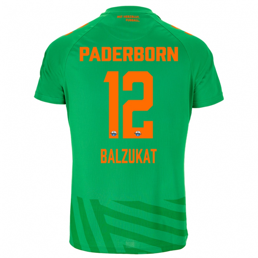 גברים Jens Balzukat #12 ירוק כתום חולצת שוער 2025/26 חולצה קצרה