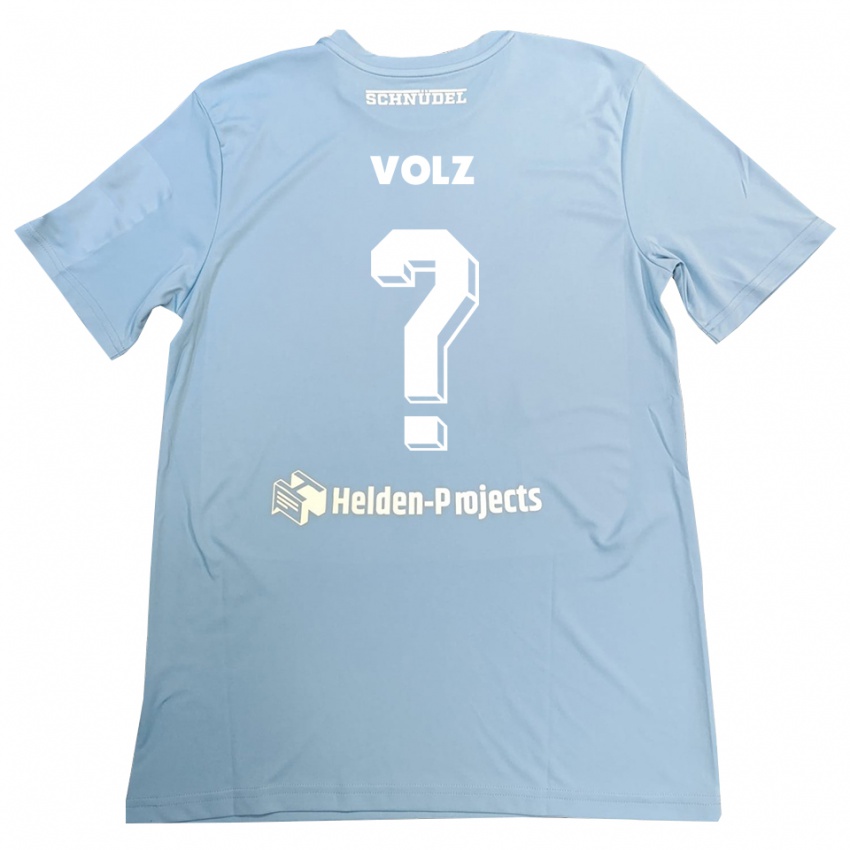 גברים Jule Volz #0 כחול-אפור חולצת שוער 2025/26 חולצה קצרה