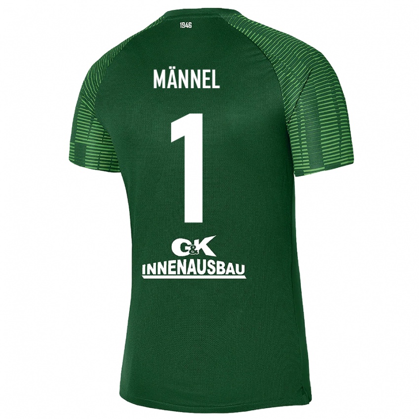 גברים מרטין מנל #1 ירוק כהה שחור חולצת שוער 2025/26 חולצה קצרה