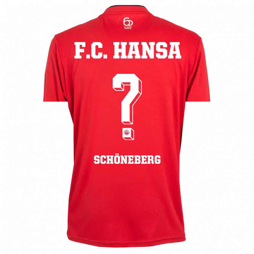 גברים Tom Schöneberg #0 אדום לבן חולצת שוער 2025/26 חולצה קצרה