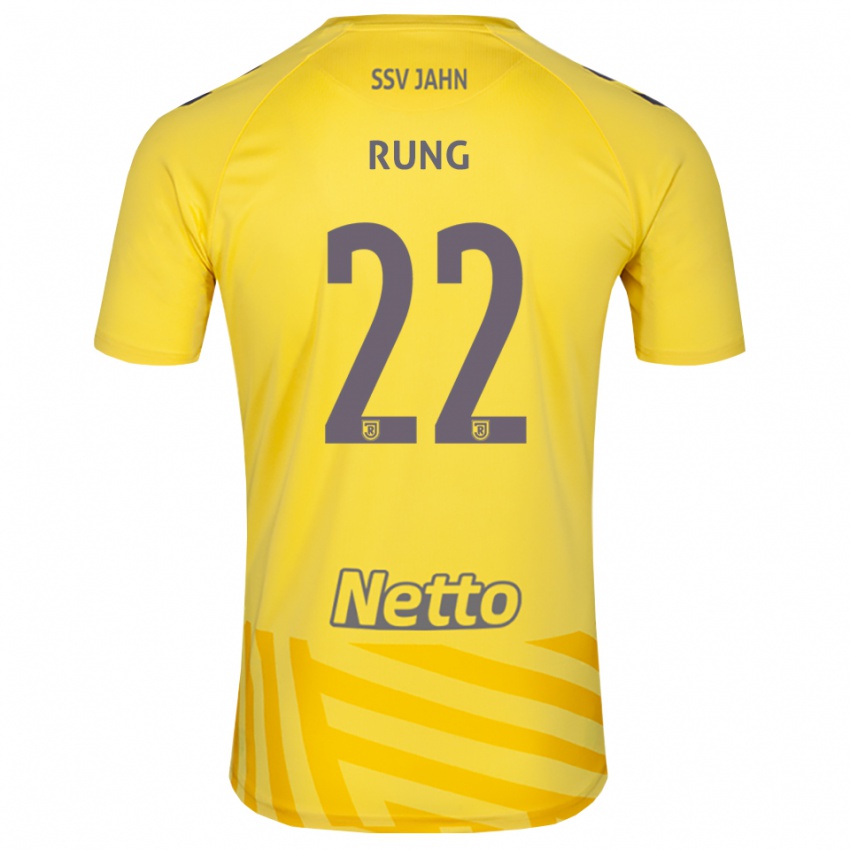 גברים Julian Rung #22 אפור צהוב חולצת שוער 2025/26 חולצה קצרה