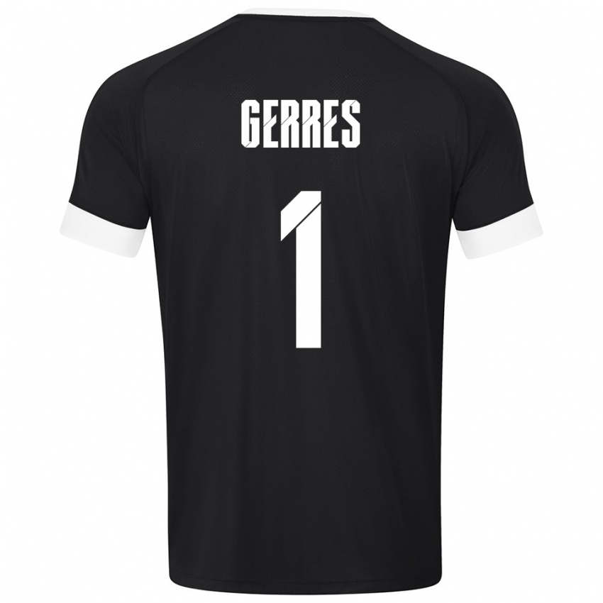 גברים רומרו גרס #1 שחור לבן חולצת שוער 2025/26 חולצה קצרה